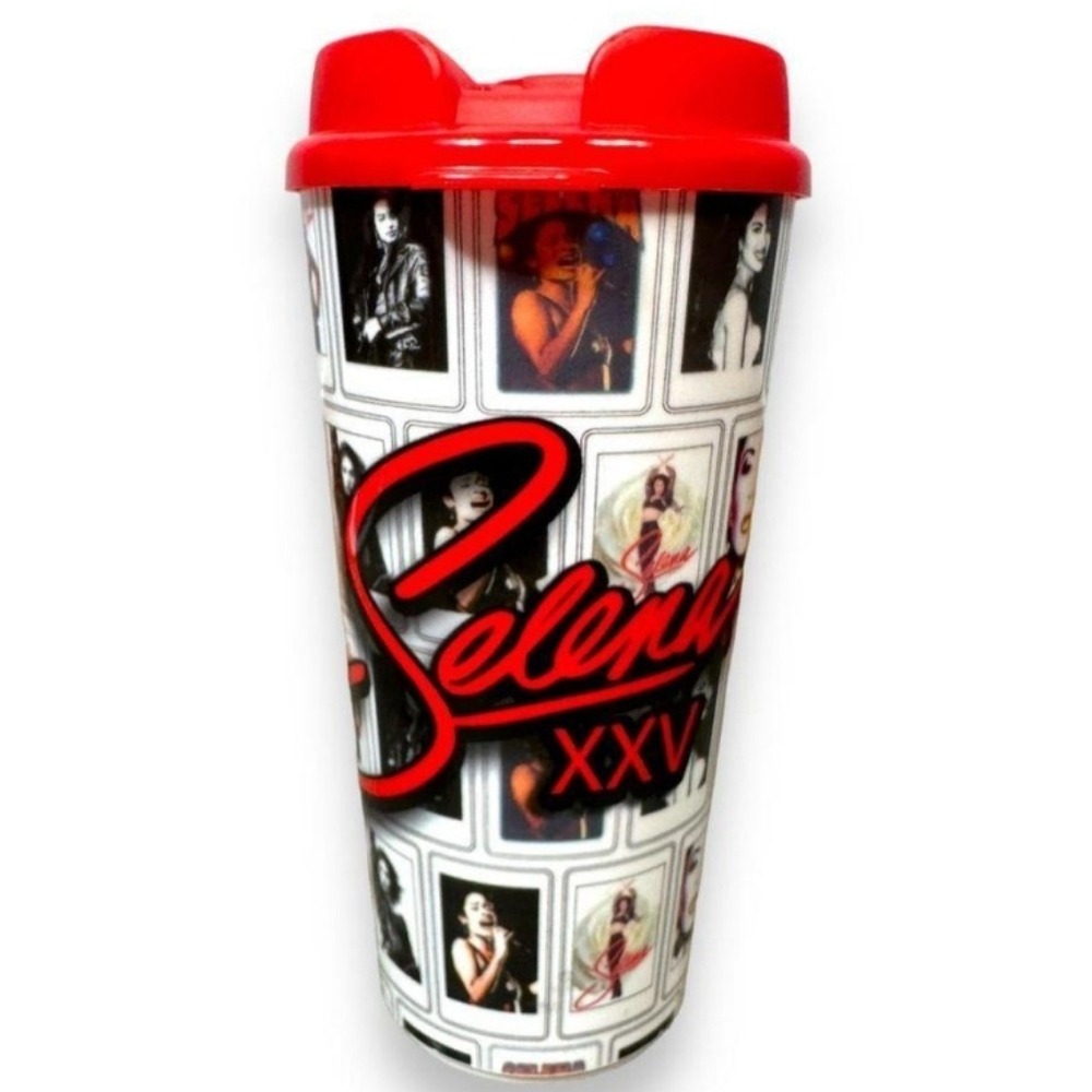 Selena XXV Commemorative Collectible Cup 25 Year Legacy Stripes Tumbler